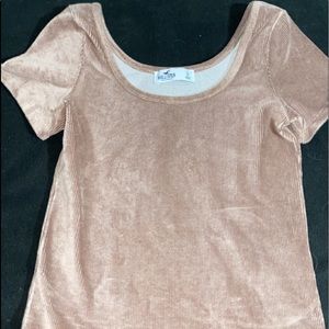 Hollister cropped shoulder crop top